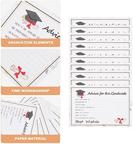 Toyvian (cartões brancos 20pcs cartões temáticos de graduação cartões de bênção para a festa de formatura em branco