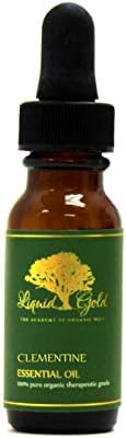 0,6 oz com um goteiro de vidro premium clementine Óleo essencial líquido ouro puro aromaterapia orgânica natural