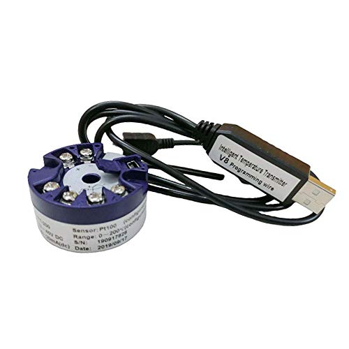 Transmissor de temperatura de alta precisão montada em cabeça programável USB com entrada universal por instrukart