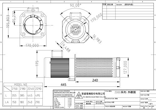 Bomba de líquido de arrefecimento de 1/2 hp para circulação de ferramentas de máquina de torno CNC, comprimento de imersão 240 mm,