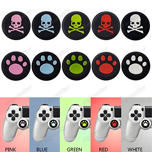 Aguetaor - Analog Controller Thumb Bust Grip Thumbstick Tampa para PS4 Xbox One 360 ​​8pcs