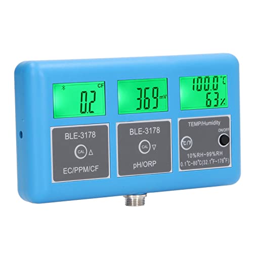 Detector de qualidade da água, bateria de alarme da campainha do testador de pH ou carregador 7 em 1 para água potável