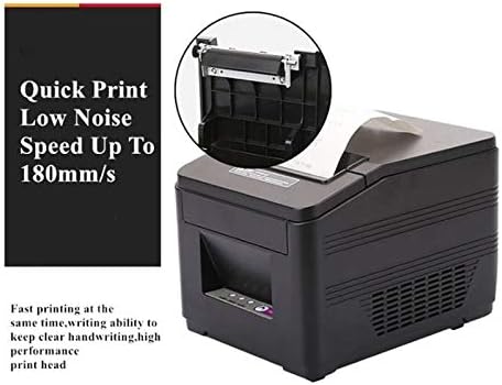 N/A Impressora de recibo de cozinha 160mm/s de alta velocidade 80mm para caixa de supermercado Small Machine emissora UBS+Porta de rede