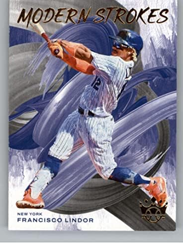 2022 Panini Diamond Kings Modern Strokes 15 Francisco Lindor New York Mets Baseball Trading Card