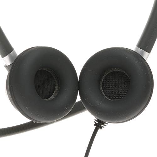 Ovislink Dual Ear Call Center Headset Compatível com telefones Cisco com conector de fone de ouvido RJ9 | Conjunto completo com