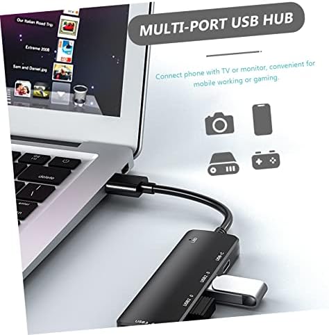 Solustre 1pc hub USB Adaptador USB Multi Port USB C Adaptadores de computador de hub para laptops hubs USB Hub multifuncional prático hub USB hub USB Splitter