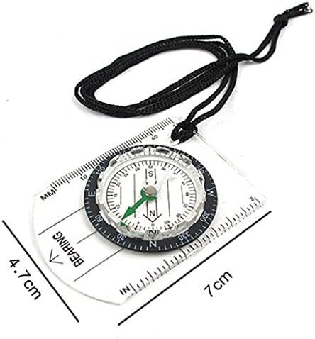 WJCCY Camping ao ar livre Caminhando transparente Plástico Compass Compass Proporcional Travel Travel Compass Tools Military Travel Kits Kits