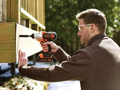 Black+Decker 20V Max Matrix sem fio Kit de combo, 2 tool com o conjunto de bits de chave de fenda, 42 peças