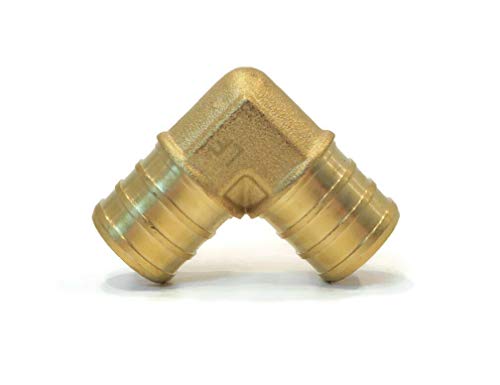 3/4 x 3/4 PEX 90 ° CAIXO DE CAIXO DE BRASS DE LATRO SUBSTITUIR WATTS LFWP19B-1212PB PELA ROP SHOP