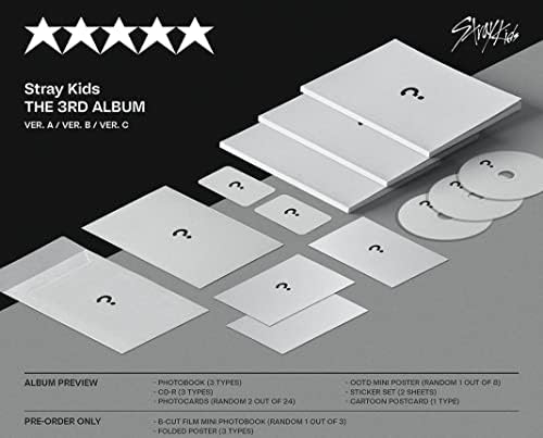 Stray Kids 5-Star 3º Álbum completo Photobook Ver+PREVELA