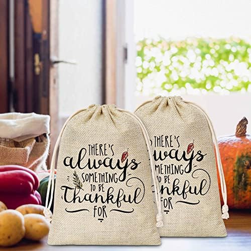 Sacos de presente de abóbora de outono, sacolas de presentes agradecidas, decorações do dia de Ação de Graças, sacolas