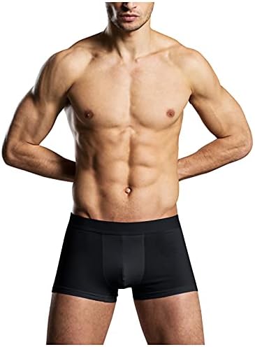 Mens Cotton Boxers cor boxer sólido boxer elástico Coloque a roupa íntima confortável tamanho masculino de peças de reposição masculina