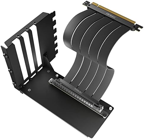 Montagem vertical de GPU vertical, PCIE 4.0 Cabo RISER High Speed ​​Speed ​​Extlender Card Extension Porta 90 graus 200 mm, preto