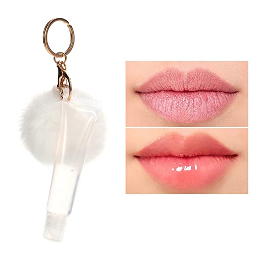 Lip Shiner Color Hair Ball Lip Gloss Mirror Face Dudu Lip hidratante transparente óleo labial transparente rico em óleo