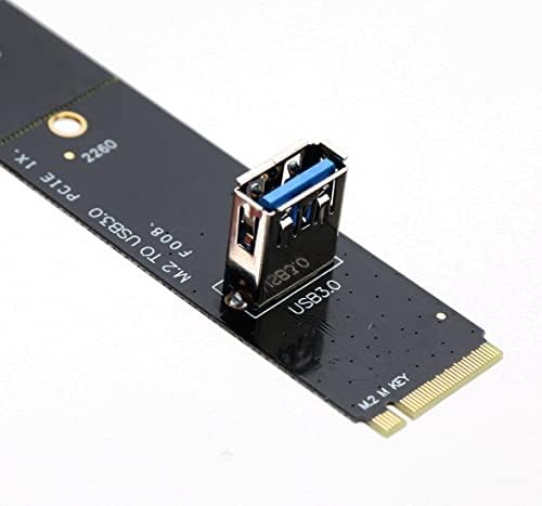 GORIDE NGFF TO PCI-E 16X SLOT RISER PCIE PCIE para M2 Adaptador USB 3.0 Extender M.2 M Chave para placa de gráfico para BTC Miner Antminer Mining