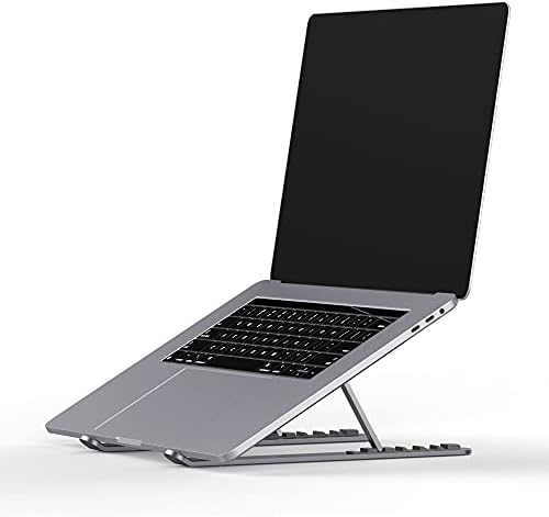 Laptop XLayer e tablet Stand dobrável com espaço de feltro cinza