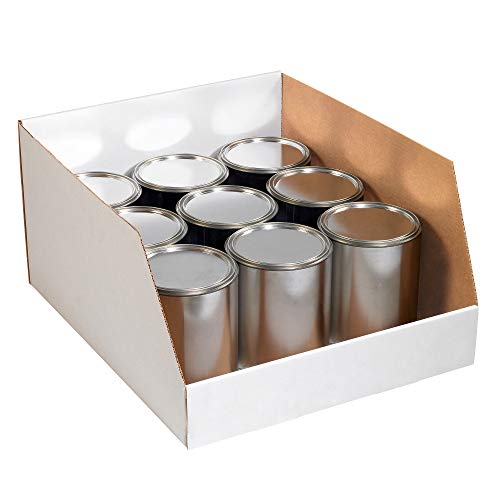 Top Pack Supply Jumbo Open Top Bin Boxes, 16 x 24 x 12 , branco