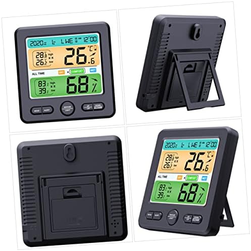 Holibanna 1 Definir Higrômetro Relógio Relógios Digital Higrômetro Digital Medidor de Temperatura Digital Tool Home Umidade Monitor