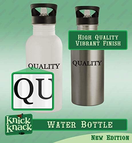 Presentes de Knick Knack #Chandras - garrafa de água de aço inoxidável de 20 onças, prata
