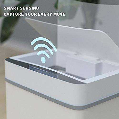 Zukeeljt lixo pode lixo pode ， 15l Automático sensor de movimento inteligente automático Lixo lixo Bin Cozinha Bins de lixo Ferramenta
