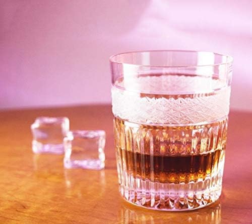 Crystal Tumbler - Antiquided - Glasses de uísque - Lowball clássico - Conjunto de 6 copos - Rocks Glass - Bourbon - Scotch - Whisky - Cocktails - Cognac - 11 oz. - Feito na Europa - por Barski