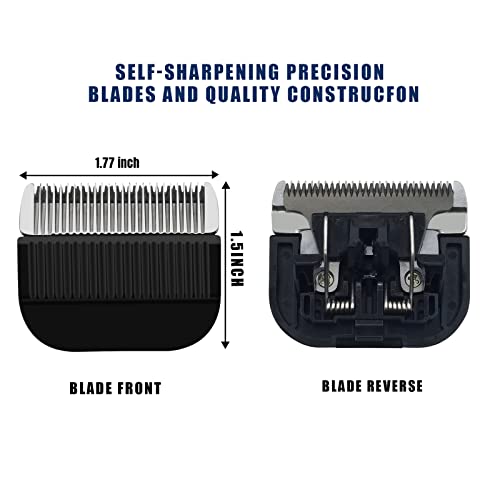 2PCs Black Professional Cabelo Clipper/aparadores de reposição Snap-On Substitui