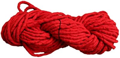 O carrinho de design Bright Red Color Solid Color Cords desarrumados Macrame- 4 mm Bordado de bordado Frea de fios de fios de fios da pulseira Pacote de bracelete de bracelete de 100 gramas yk-11