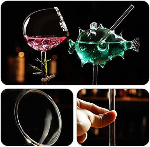 Copos de copo de vidro xícaras de copo de peixe de peixe de peixe de peixe de peixe em forma de cofre em forma de vinhos de vinhos