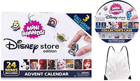 5 Mini Mini Brands Disney Store exclusiva do advento de férias Lot de presente - Caso de calendário e colecionador