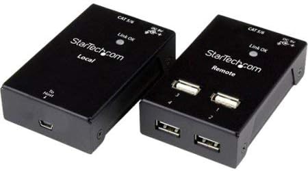 Startech.com 4-porta USB 2.0-over-Cat5/6 Extender até 130 pés com extensão USB compacta