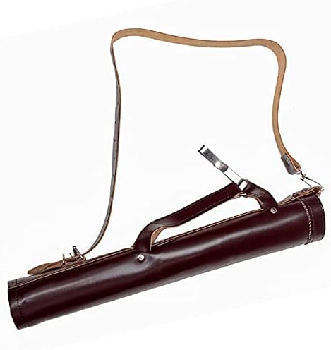 Porta de seta de couro de vaca genuína para aljava de ombro de arco e flecha juvenil | Ajustres ajustáveis ​​para caça ao arco e esportes