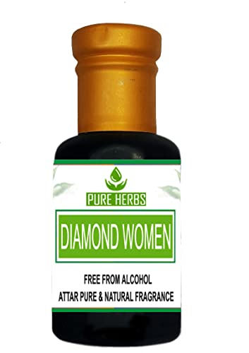 Ervas puras Diamond Women Attar livre de álcool para unissex, adequado para ocasiões, festas e usos diários 5ml