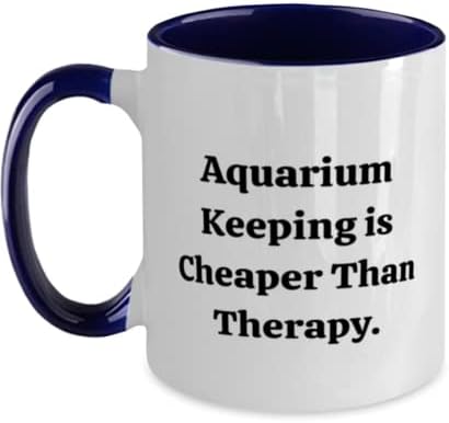 Manutenção de aquário reutilizável, a manutenção do aquário é mais barata que a terapia, feriado sarcástico Two Tone
