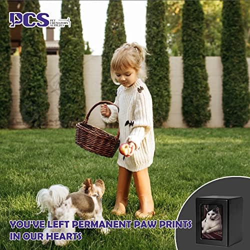 PCs Pet Urns for Cats, Cat Photo Urn, Cat Urna para cinzas, urnas para cinzas de gatos, CEMAÇÃO DE PET CORMAÇÃO Black-small