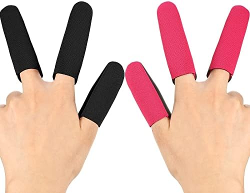 6 pedaços de alta proteção dos dedos resistentes ao calor Capas de dedo térmico para enrolamento e ferros planos, varinhas,