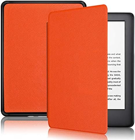 JNSHZ Kindle Paperwhite 11th Generation Caso Lançado 2021 - Caixa à prova d'água resistente ao desgaste leve e leve para 6,8 polegadas Kindle Paperwhite Signature Edition - Bean Yellow, Orange