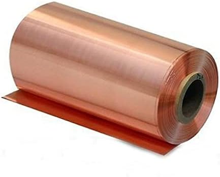 1pcs puro coppers Cu Metal Sheet Coppers Sheet Coppers Placa Pele Coppers Red Coppers roxos espessura de folha 0,05-0,5mm