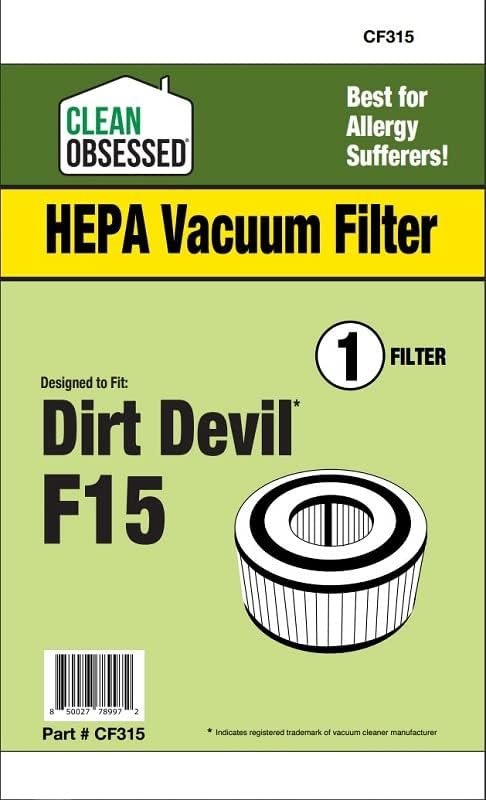 Substituição obcecada limpa para o filtro Dirt Devil F15 - Substitui OEM 3SS0150001
