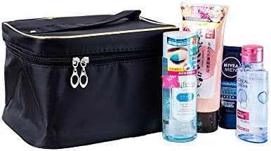 Saco de lavagem de higiep de higiene pessoal para viagens de viagem para cosméticos e higiene -preto