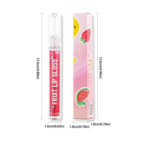 Lip Gloss Kids for Girls 11 6 Color Fruit Liquid Lip Oil reabasteça a água hidrata o esmalte labial e reduz as rugas labiais 3ml Makeup Forever Lip Liner