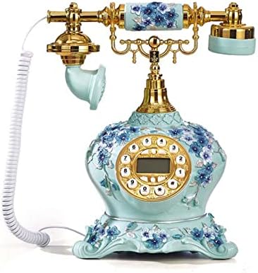 Telefone vintage RETRO ANTIGO TELEFONE TELEFONE ANTELECIDO Telefones folhosos com push button LCD Display adequado para decoração de casa, escritório, decoração de hotel em estrela