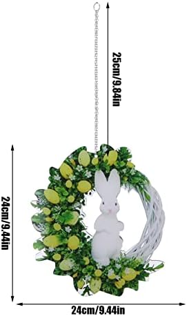 Uma coroa de neve decoração supera a decoração de decoração de guirlanda em casa decoração de decoração de páscoa 2022 e grinalda