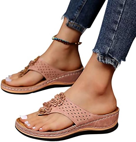 sandálias ortopédicas femininas peqiut que andam chinelos de caminhada com arco Suporte de verão Anti deslize sapatos respiráveis