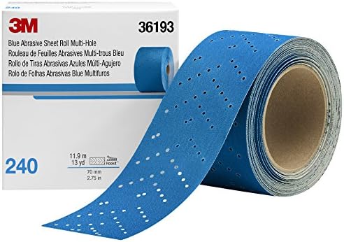 3m Hookit Blue Abrasive Roll Multi-Hole, 36193, 240, 2,75 em x 13 yd
