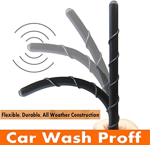 Antena de borracha em espiral flexível de 7 polegadas para Scion XB, Prova de lavagem de carros - Substituição interna