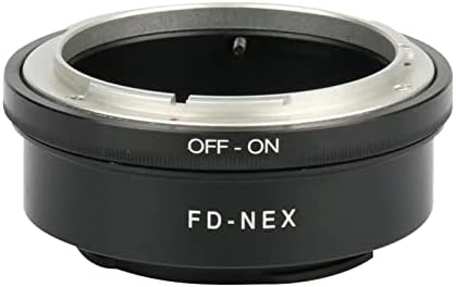 Adaptador de montagem do adaptador de liga de alumínio Mookeenona Mookeenona para lente Canon FD para nex5t nex3n