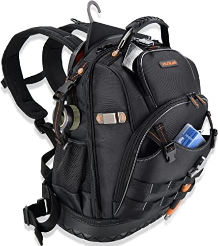 Mochila da ferramenta de 77-Pockets, mochila de ferramentas para homens, mochila de bolsa de ferramentas HVAC, bolsa de