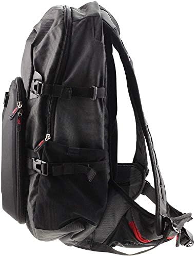 Backpack da câmera de ação da Navitech e kit de combinação de acessórios 8 em 1 com tira de tórax integrada-compatível com a