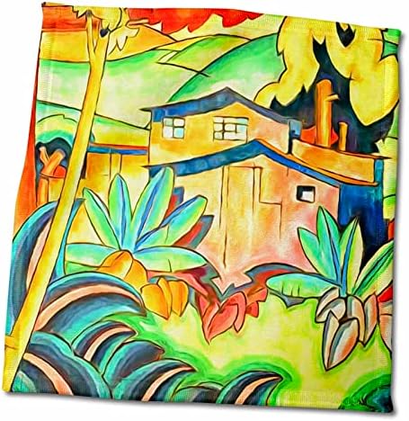 3drose vintage kahala pintura tropical restaurada por Arman Manookian - toalhas