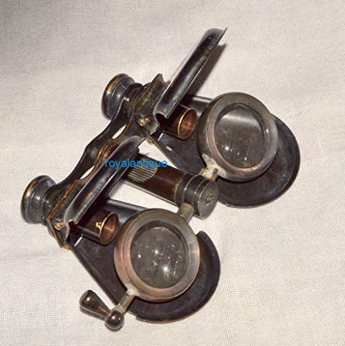 Royal Vintage Brass Monocular Telescópio Binocular Conjunto de Espásco Náutico Antigo Escopo